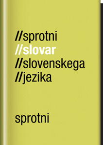 Platnica za Sprotni slovar slovenskega jezika