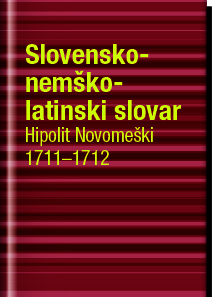 Platnica za Hipolit Novomeški: Slovensko-nemško-latinski slovar